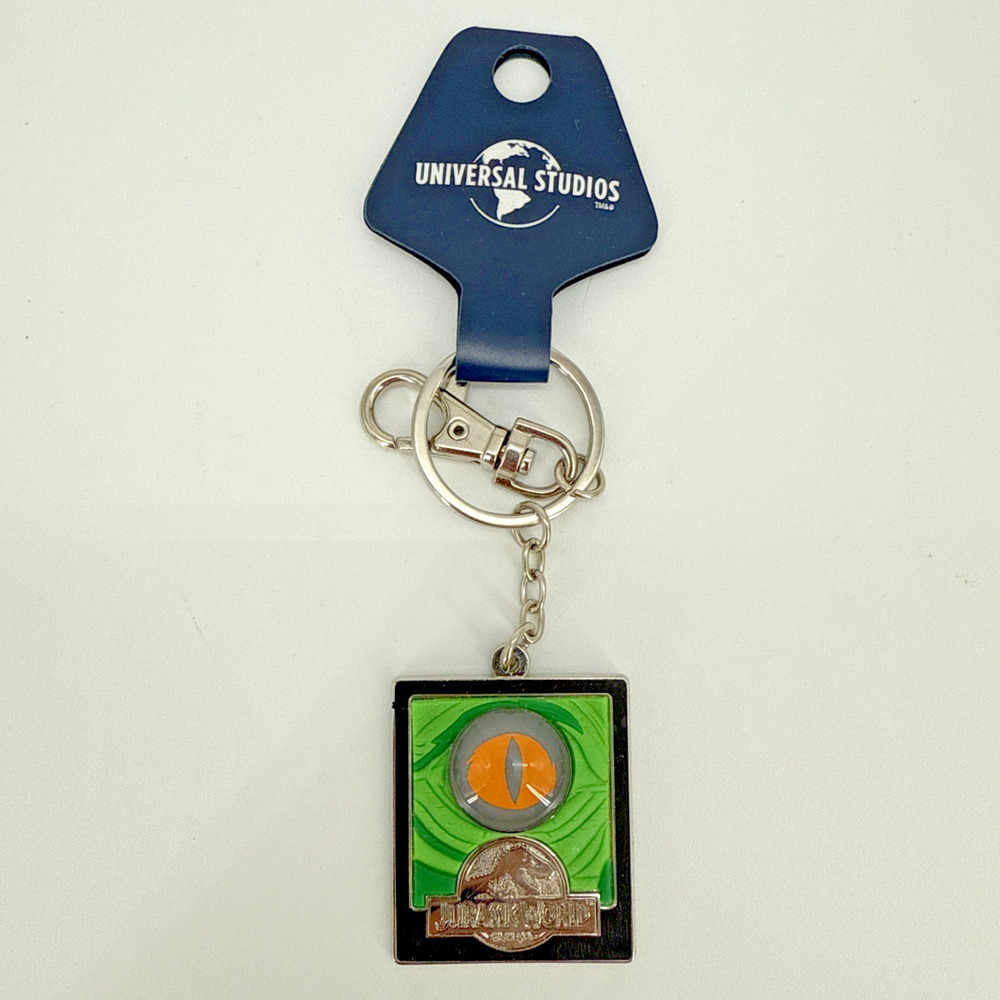 Universal Studios Jurassic World Dinosaur Eye Keychain / Backpack or Purse Charm - Picture 2 of 6